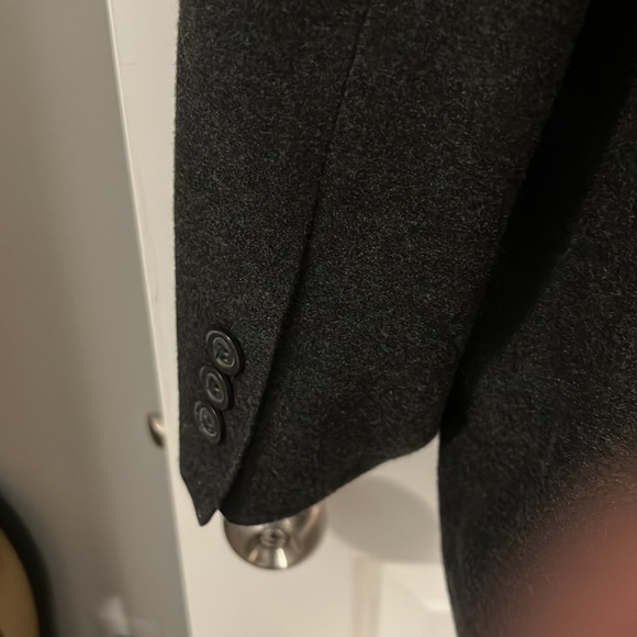 Jay Y Ko jacket XL dark grey peacoat unisex winter mid length casual preppy - Picture 13 of 15